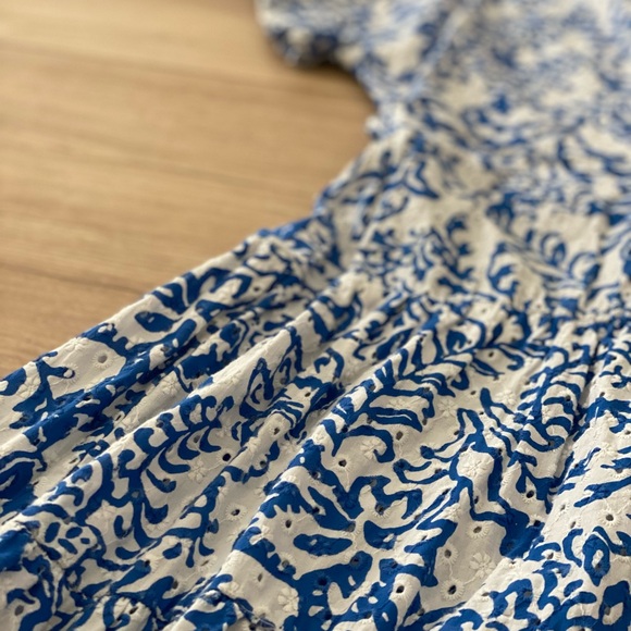 ZARA EYELET PRINTED MIDI DRESS XL - Picture 11 of 11
